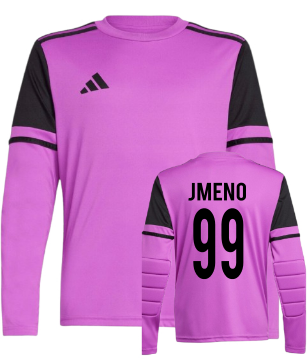 BRANKÁŘSKÉ DRES S VLASTNÍM JMENO Fialovy